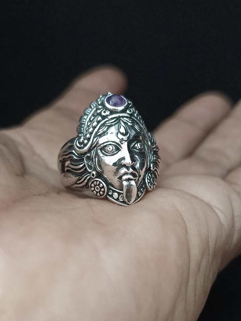 Goddess Ring, Kali Puja, Hindu Goddess Jewelry, Handmade Gifts. - Etsy
