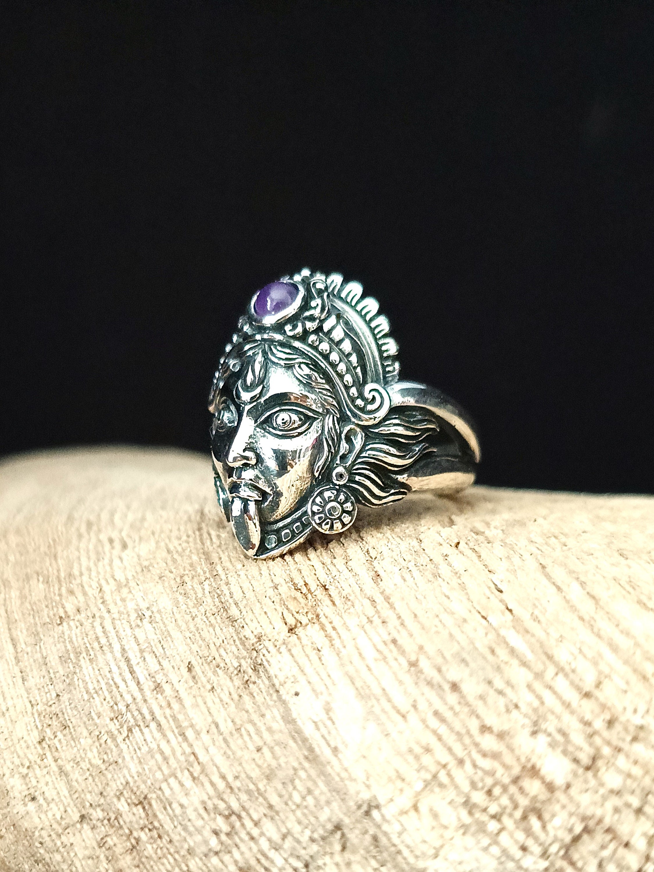 Goddess Ring, Kali Puja, Hindu Goddess Jewelry, Handmade Gifts. - Etsy
