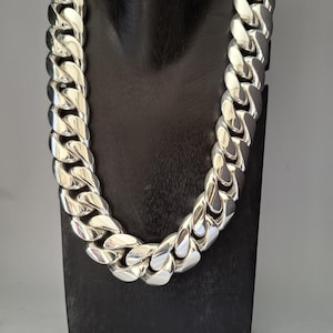 1 kilo Curb chain, Men silver Necklace, 999 silver Necklace, handmade jewelry.