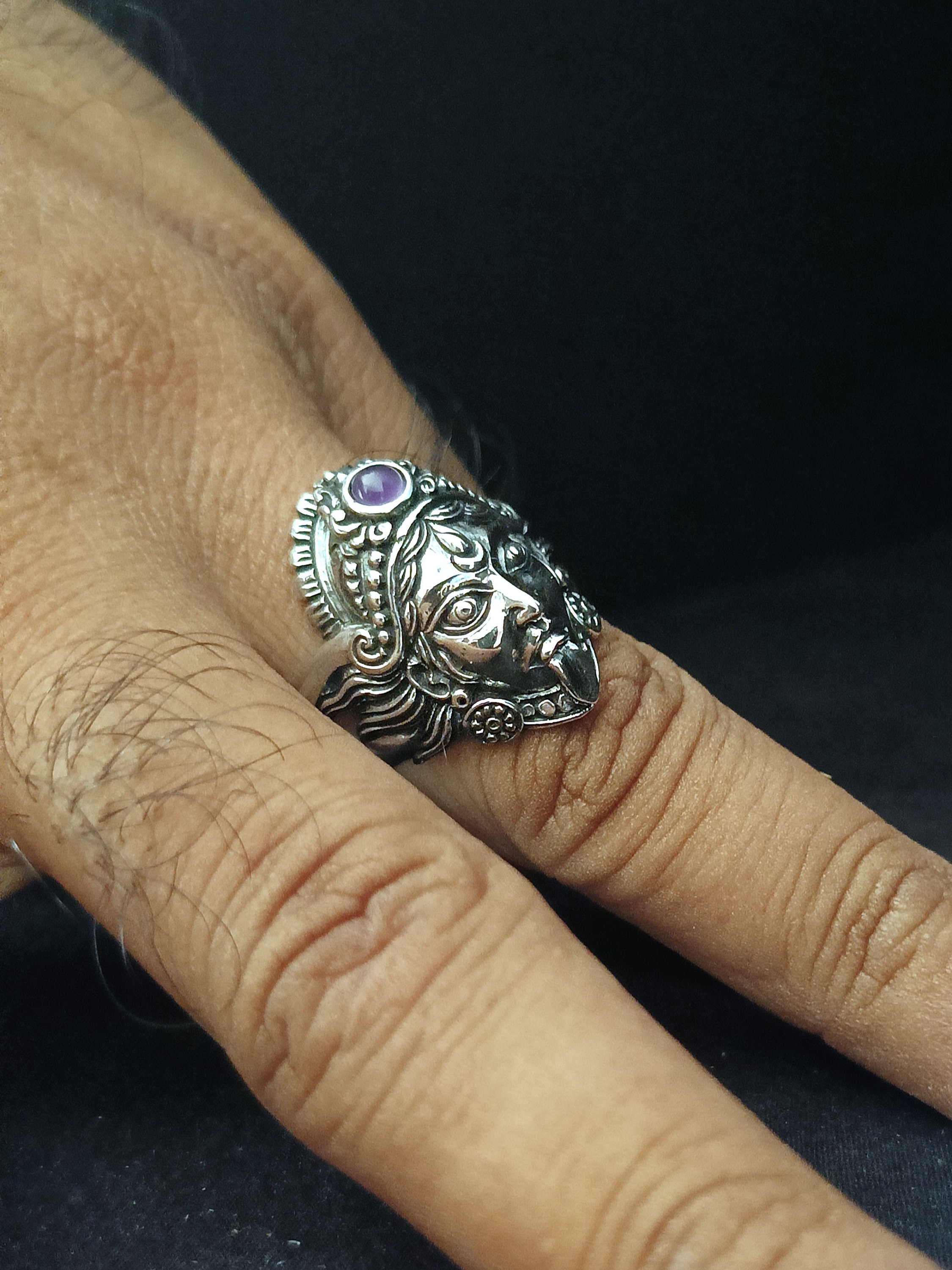 Goddess Ring, Kali Puja, Hindu Goddess Jewelry, Handmade Gifts. - Etsy