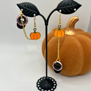 Little Pumpkins Loop Earplug or AirPod earbud Halloween Earrings for Autism, ADHD, sensory issues, festivals, moms, anti loss, musicians