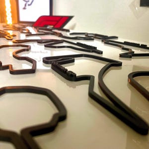 F1 Circuit Collection 21 3D-geprinte tracks | Grand Prix-circuit | Muurkunst F1-track | F1-circuitcollectie | F1 cadeau wanddecoratie