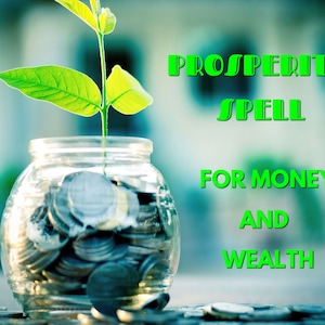 PROSPERITY MONEY SPELL - For Wealth Richness & Abundance - Fast Money Spells For Financial Freedom - Make Money Spell - Same Day Casting
