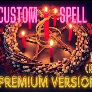HECHIZO PERSONALIZADO PREMIUM - Lánzalo 3 veces para obtener los máximos resultados - Haz realidad cualquier deseo - Hechizo personalizado - Hechizo de deseos - Lanzamiento el mismo día