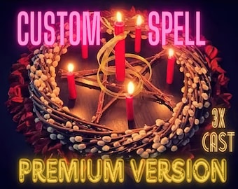 PREMIUM CUSTOM SPELL - Casted 3 Times for Maximum Results - Make any Wish come True - Personalized Spell - Wish Spell - Same Day Cast