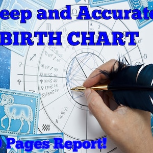 CARTA NACIAL, Carta Natal, Horóscopo Profesional, Análisis del Zodíaco, Astrología, Descripción de la Personalidad, Larga y Precisa - Entrega el Mismo Día