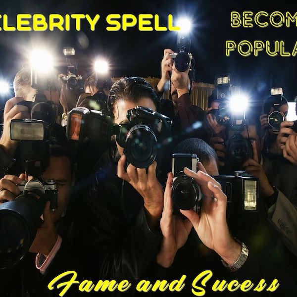 BECOME FAMOUS SPELL - Popularity Success Reputation Influencer Show Business Social Media Fame, Tiktok Youtube Instagram Same Day Casting