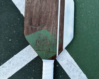 Wooden Handcrafted Pickleball Paddle Desert Series