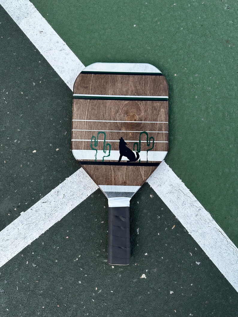 Wooden Handcrafted Pickleball Paddle Desert Series image 2