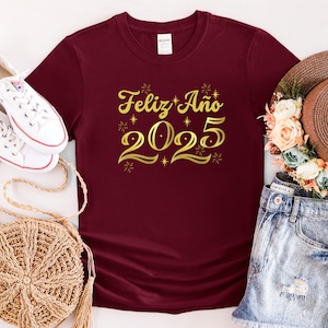 Designs PNG e SVG para suéteres e camisetas de 2025, designs para Natal e Ano Novo, designs de feliz 2025, designs de Natal em espanhol