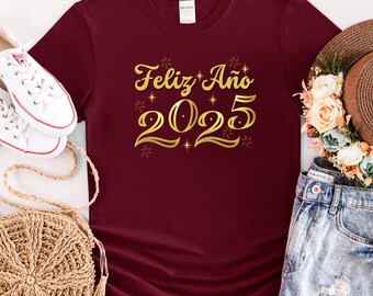 PNG and SVG designs for sweaters and t-shirts 2025, designs for Christmas and New Year, happy 2025 designs, Christmas designs in Spanish
