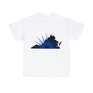 Blue Leaf Blast VA Unisex zwaar katoenen T-shirt