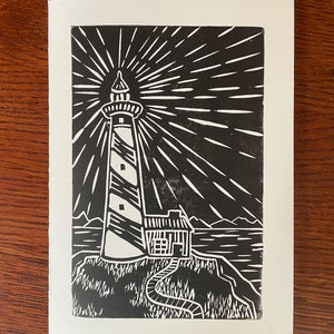 Cartões de felicitações do farol