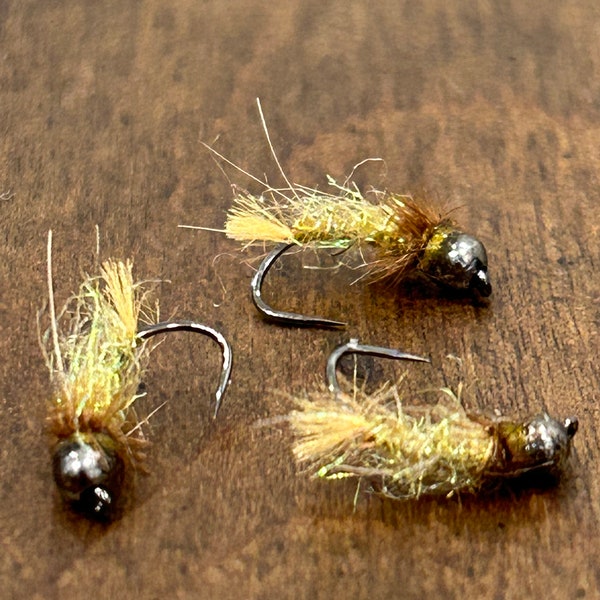 Tungsten Bead Head Frenchie Nymph Flies - 6-Pack For Fly Fishing