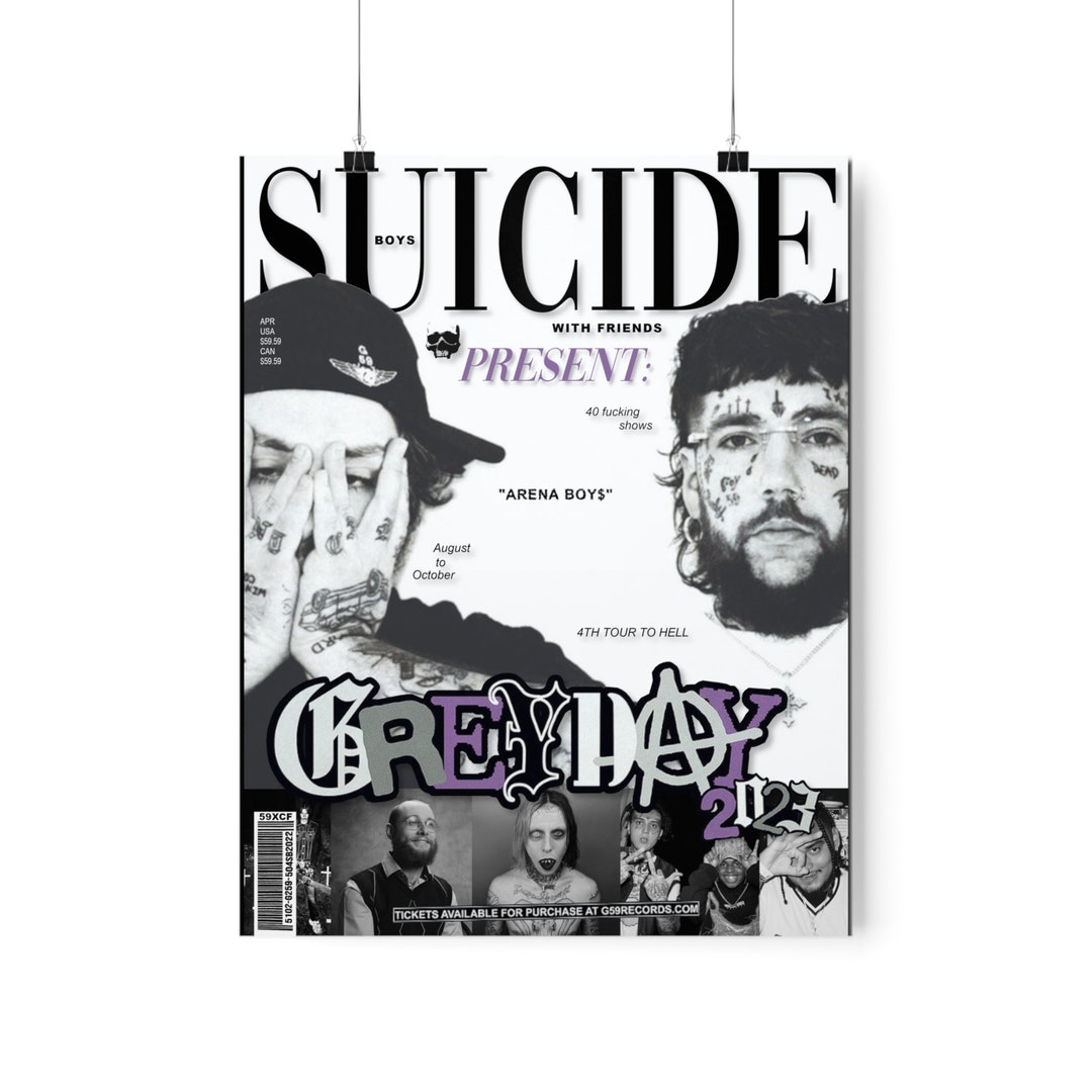 Suicideboys Poster greyday 2023 Magazine Style Etsy