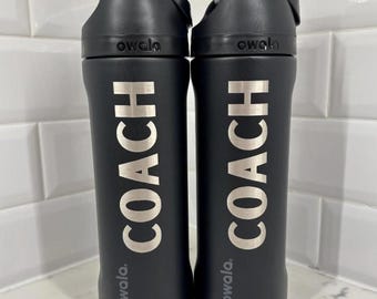 Botella de agua Owala personalizada: vaso grabado personalizado