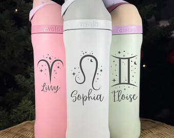Personalized Astrology Owala Tumbler with Name, Astrology Tumbler, Astrology Signs, Custom Astrology