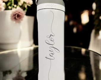 Owala Personalisierte Wasserflasche, Firmengeschenk, Logo, Geschenke für Mitarbeiter, Lehrertasse, Schulanfang, Firmengeschenke, individuelles Geschenk für den Schulanfang
