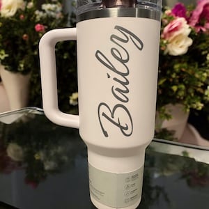 Personalized Stanley Tumbler: Laser Engraved No Spill Quencher, 30oz/40oz