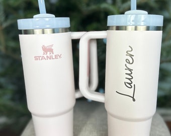 Name Engraved Stanley Laser Engraved Cup Tumbler Custom Laser Engraved Stanley Water Bottle Stanley 30 oz. and 40 oz. Quencher Name Stanley