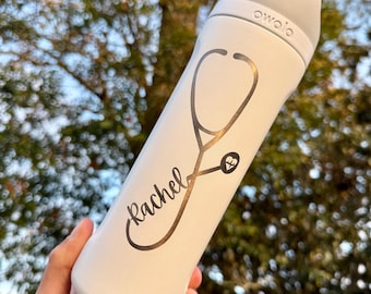 Tazza Owala RN personalizzata / Regalo per infermieri con incisione personalizzata / Regalo per medici con incisione personalizzata