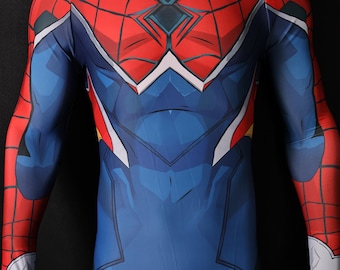 Spider-Punk Bodysuit – Custom Spandex Cosplay Commission, Polyester Blend