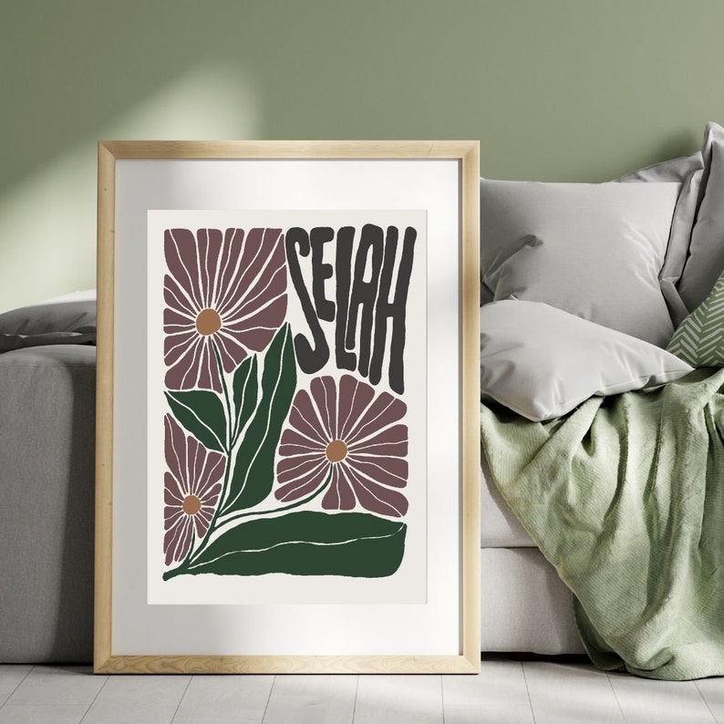 Selah: Christian Wall Art, Hebrew Wall Art, Printable Wall Art, PDF ...