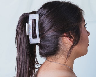 Molletta per capelli in acetato di medie dimensioni, fermaglio francese per capelli spessi