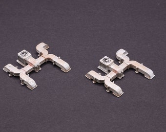 N Scale 1:160 Set of 2 HVAC Ducts and AC,  Roof Detail Accessory for Model Buildings, Painted Weathered