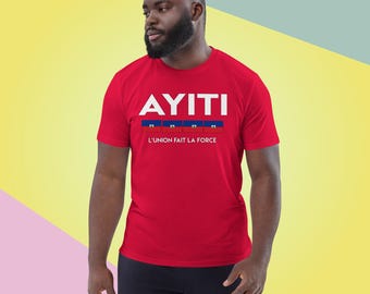 Haitian Pride T-Shirt: Organic Ring-Spun Cotton Unisex Tee