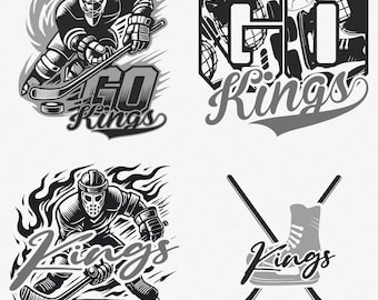 Kings Svg, Kings 4 Ice Hockey Svg Mascot Pack, Kings Svg Cut Files Bundle, Kings Mascot Svg Instant Download