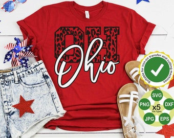Ohio Svg, Ohio State Svg, Ohio Leopard Svg, Digital Cut Files, Instant Download