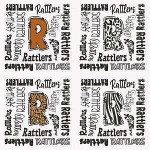 Rattlers Png, Rattlers Leopard 4 Sports Png Mascot Pack, Rattlers Leopard Png Sublimation Files Bundle, Rattlers Mascot Png Instant Download