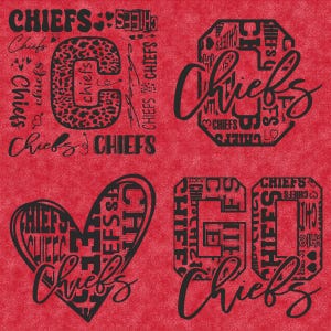 Chiefs Svg, Chiefs Typography 4 Sports Svg Mascot Pack, Chiefs Typography Svg Cut Files Bundle, Chiefs Mascot Svg Instant Download