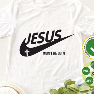Jesús no lo hará svg, Positivo svg, Cristiano svg, Religión svg, Jesús svg, Fe sobre miedo svg, Religioso svg, Citas inspiradoras