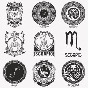 Scorpio Svg, Scorpion Zodiac Symbol Svg, Scorpio Zodiac Sign Svg, 9-Pack Scorpio Horoscope Svg Bundle, Scorpio Vintage Svg