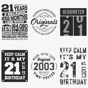 Svg del 2003, 21esimo compleanno Svg, pacchetto Svg del 2003 da 6 pezzi, Svg rustico originale del 2003, Svg vintage del 2003, file di trasferimento tagliati e termoadesivi