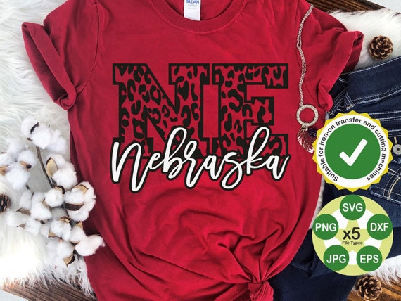 Nebraska Svg, Nebraska State Svg, Nebraska Leopard Svg, Digital Cut Files, Instant Download