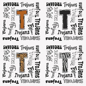Trojans Png, Trojans Leopard 4 Sports Png Mascot Pack, Trojans Leopard Png Sublimation Files Bundle, Trojans Mascot Png Instant Download