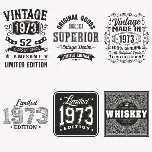 1973 Svg, 52. urodziny Svg, 6-pak 1973 Svg Bundle, Vintage 1973 Svg, Edycja limitowana 1973 Svg, Pliki do cięcia i prasowania