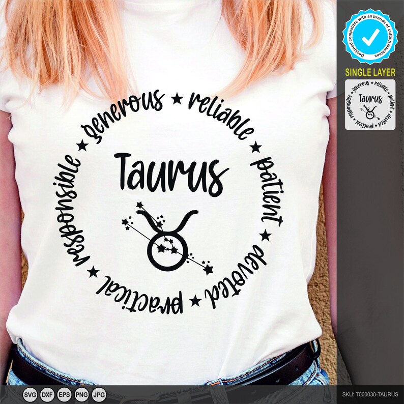 Taurus Keywords Taurus Svg, Bull Zodiac Symbol Svg, Taurus Zodiac Sign Svg, 9-pack ...