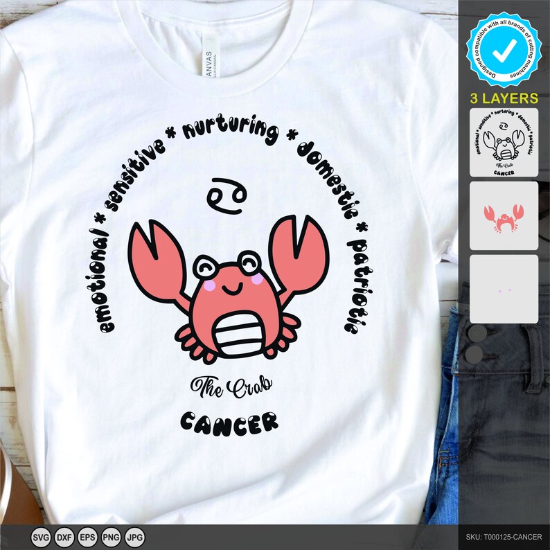 Cancer Svg, Crab Zodiac Symbol Svg, Cancer Zodiac Sign Svg, 9-pack ...