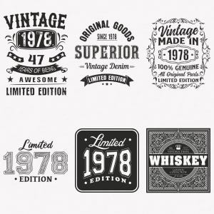 1978 Svg, 47e verjaardag Svg, 6-pack 1978 Svg-bundel, Vintage 1978 Svg, Limited Edition 1978 Svg, knippen en opstrijkbare overdrachtbestanden
