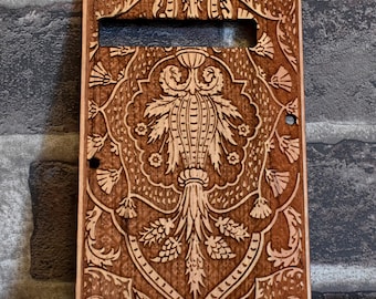 Custom Strato Tremolo Backplate - Flourish Pattern Design, Fits HSS / SSS Models