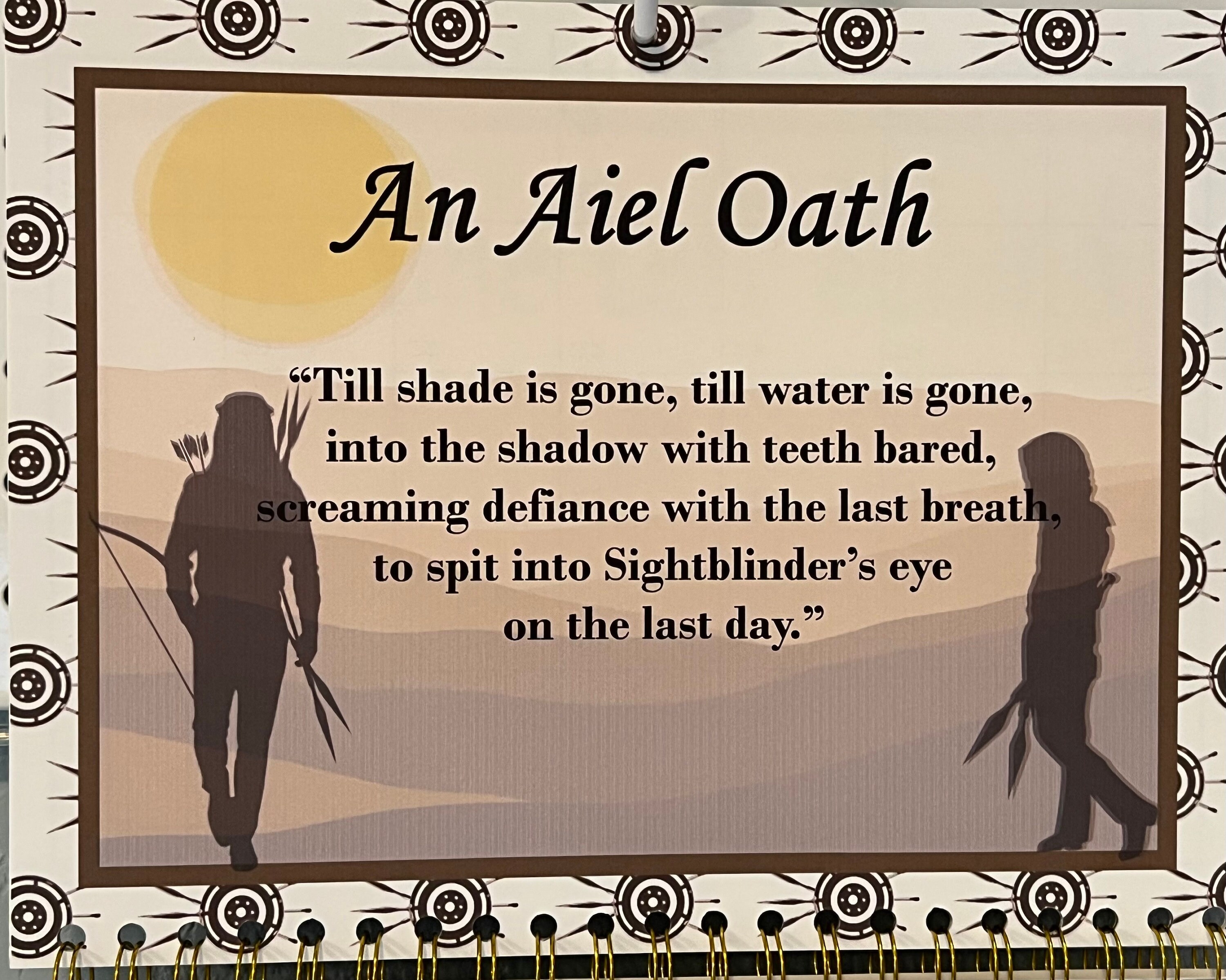 Wheel of Time, Wheel of Time Calendar, Aiel, Mat Cauthon, Band of the