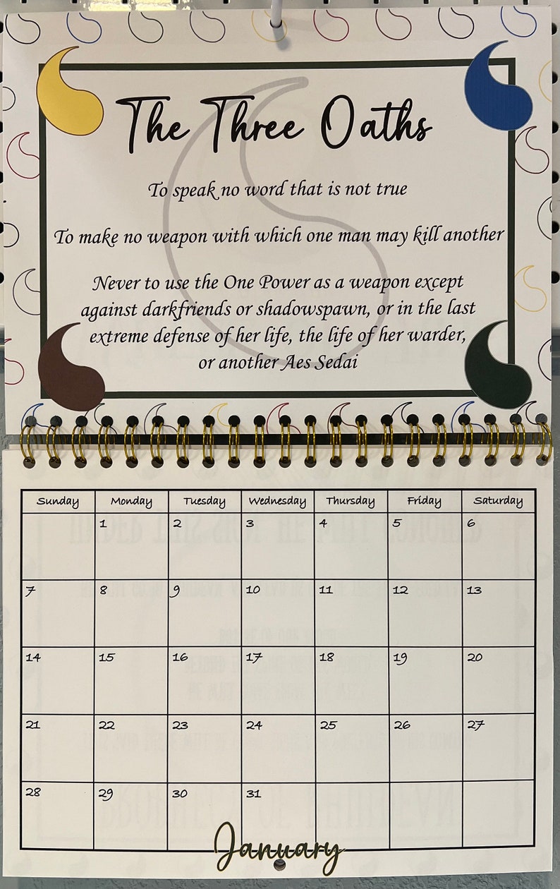 Wheel of Time, Wheel of Time Calendar, Aiel, Mat Cauthon, Band of the