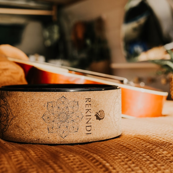 Yoga Cork Wheel - Premium Quality, Eco-Friendly, Flexibility, Balance, Strength - Ideal for Deep Stretching, Backbends, Inversions