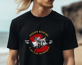 Winged Hussars T-shirt, Christian shirt, Catholic shirt, Faith based shirt, Jan Sobieski, Crusader shirt, Poland T-shirt, TLM, Trad Catholic