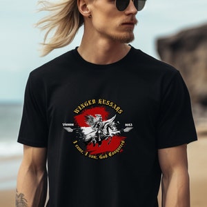 Winged Hussars T-shirt, Christian shirt, Catholic shirt, Faith based shirt, Jan Sobieski, Crusader shirt, Poland T-shirt, TLM, Trad Catholic