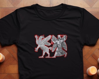 Mesopotamia t-shirt, Mythology t-shirt, Babylon t-shirt, Sumerian gods t-shirt, Annunaki shirt, Ancient gods, Marduk vs Tiamat, Nineveh,
